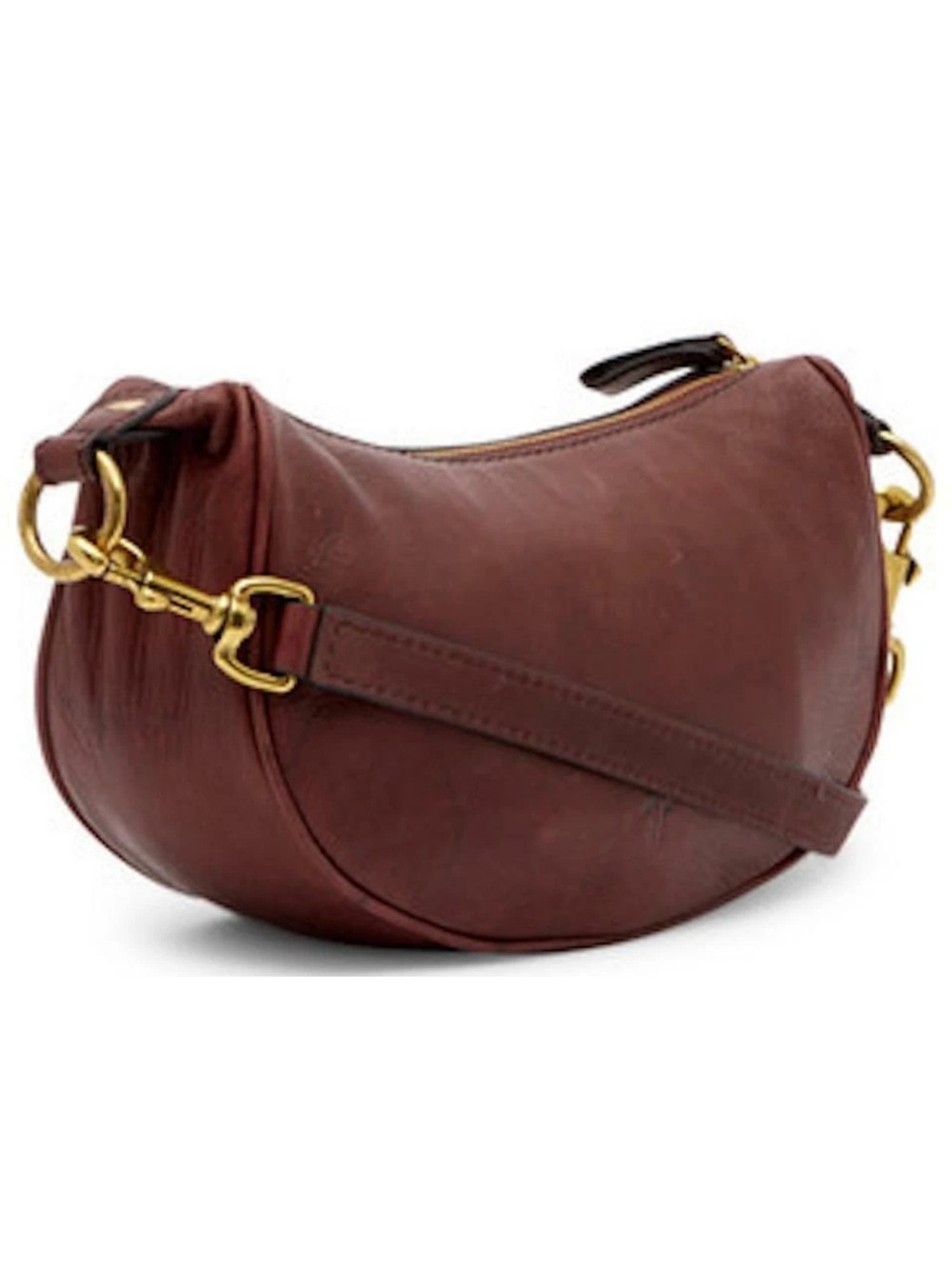 Frye Campus Rivet Small Leather Crossbody Bag in Black Cherry - Picture 2 of 9